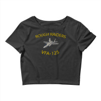 Vfa125 Rough Raiders Strike Fighter Squadron F35 Lightning Crop Top | Artistshot