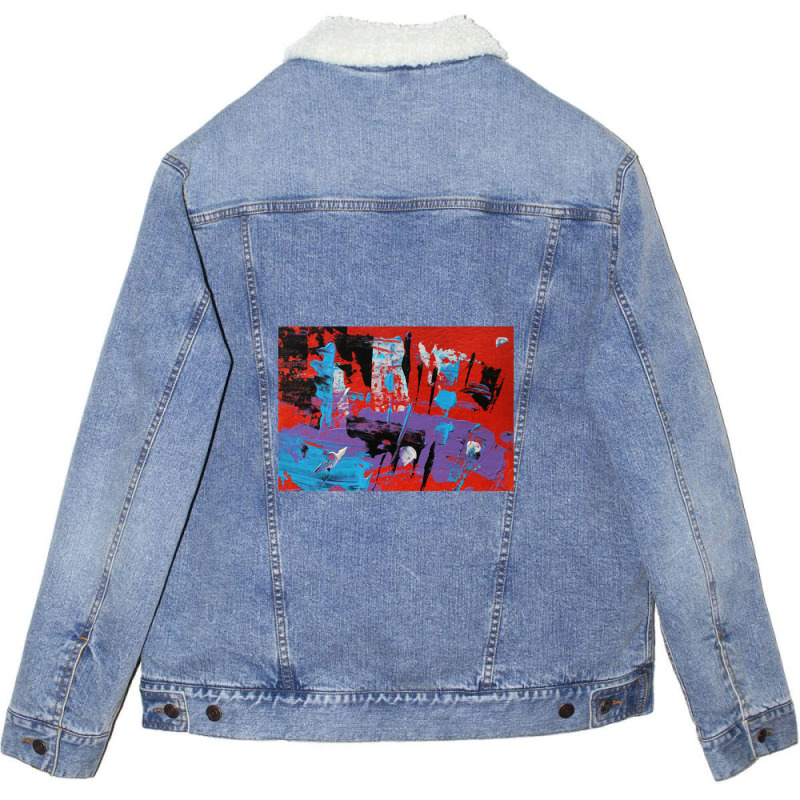 Friday Night Tales Unisex Sherpa-lined Denim Jacket | Artistshot