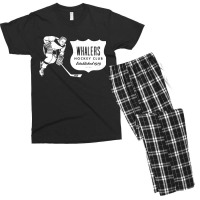 Vintage Hockey Whalers White Whalers Wordmark Men's T-shirt Pajama Set | Artistshot