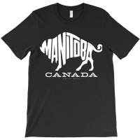 Vintage Manitoba Buffalo With Text White T-shirt | Artistshot