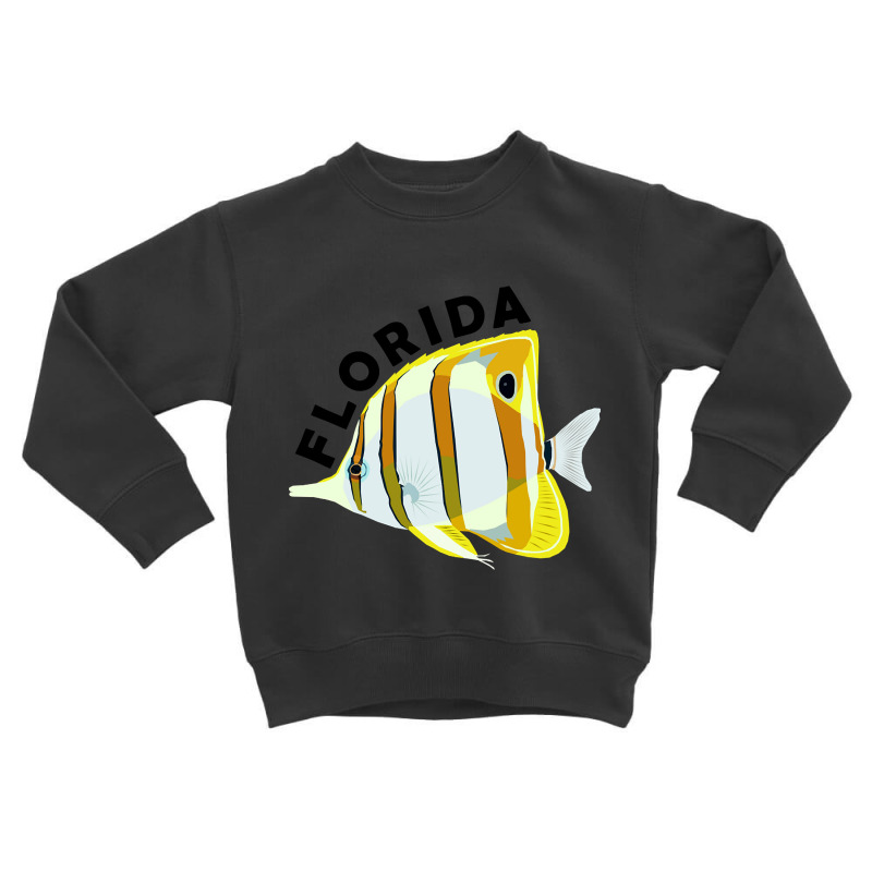 Florida Butterfly Fish, Tropical Coral Marine Animal Toddler Sweatshirt | Artistshot