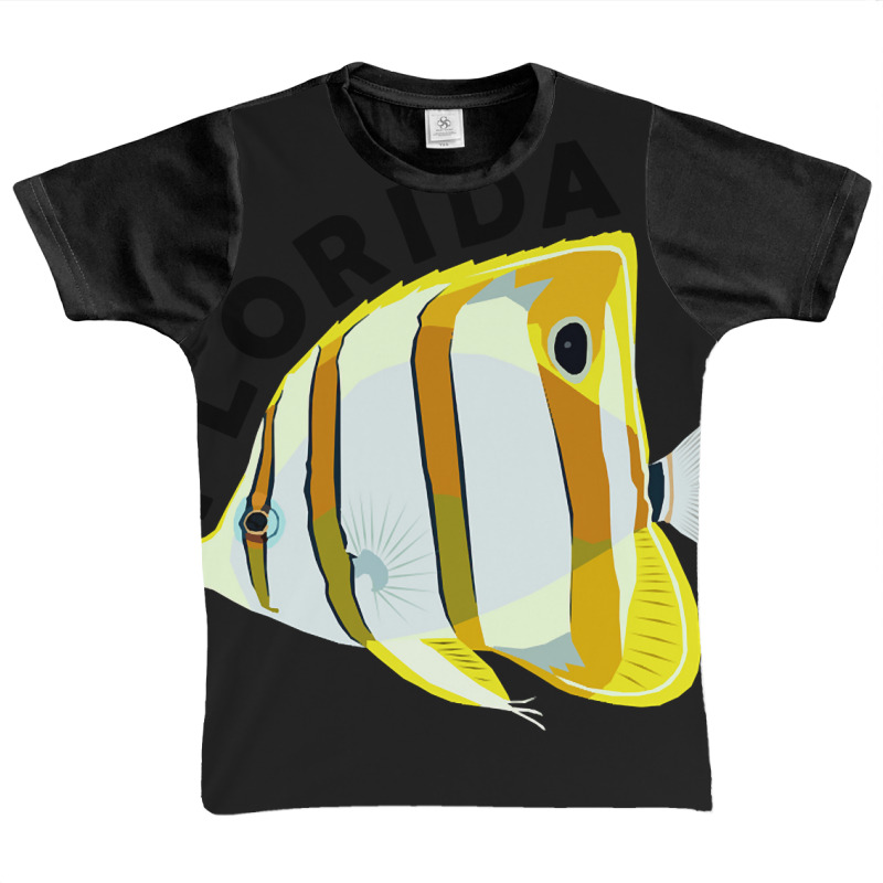 Florida Butterfly Fish, Tropical Coral Marine Animal Graphic Youth T-shirt | Artistshot