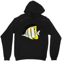 Florida Butterfly Fish, Tropical Coral Marine Animal Unisex Hoodie | Artistshot