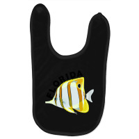 Florida Butterfly Fish, Tropical Coral Marine Animal Baby Bibs | Artistshot