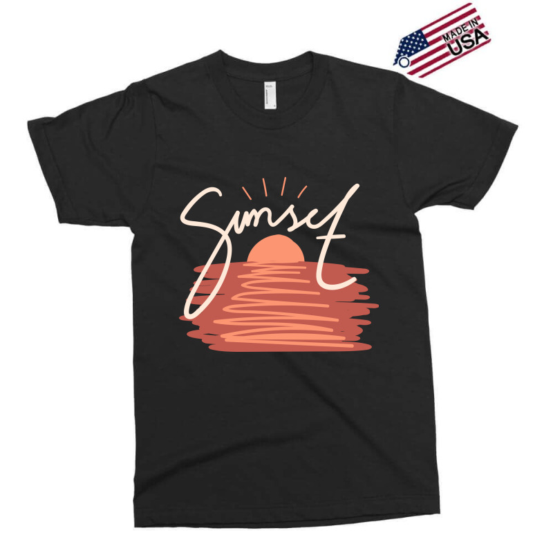 Sunset Exclusive T-shirt by Words Art | Artistshot