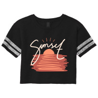 Sunset Scorecard Crop Tee | Artistshot