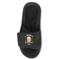 St Patricks Day T  Shirt Happy St Patricks Day Slide Sandal | Artistshot