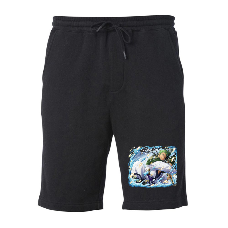 Anime Zoro Fleece Short | Artistshot