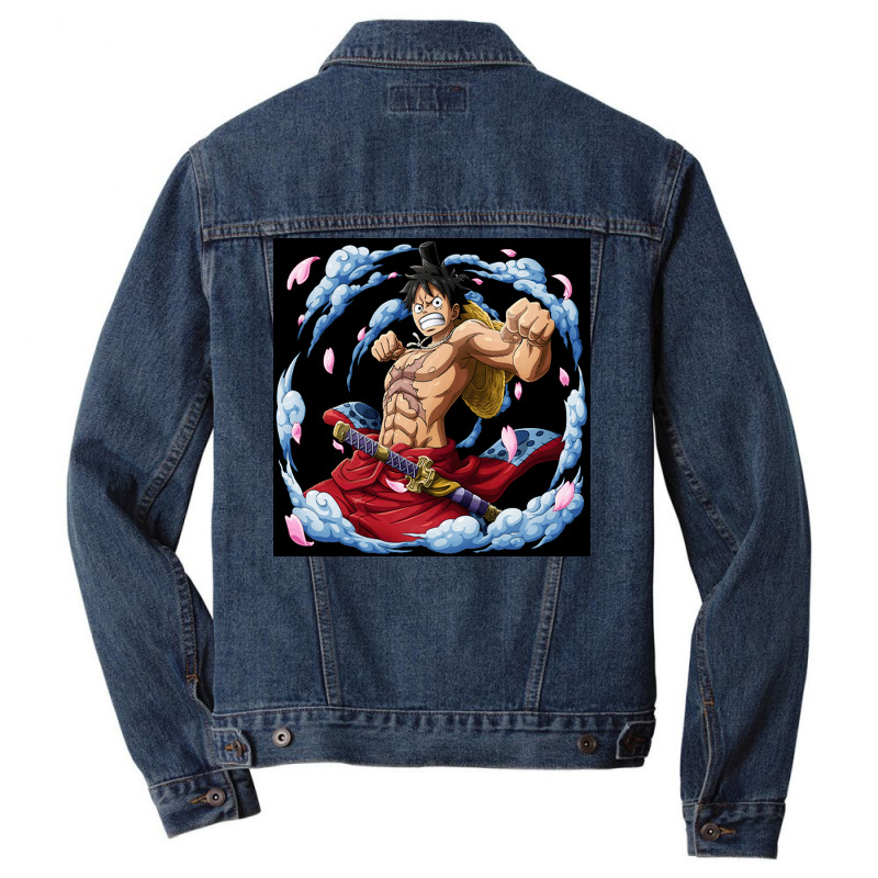 Anime Luffy Men Denim Jacket | Artistshot