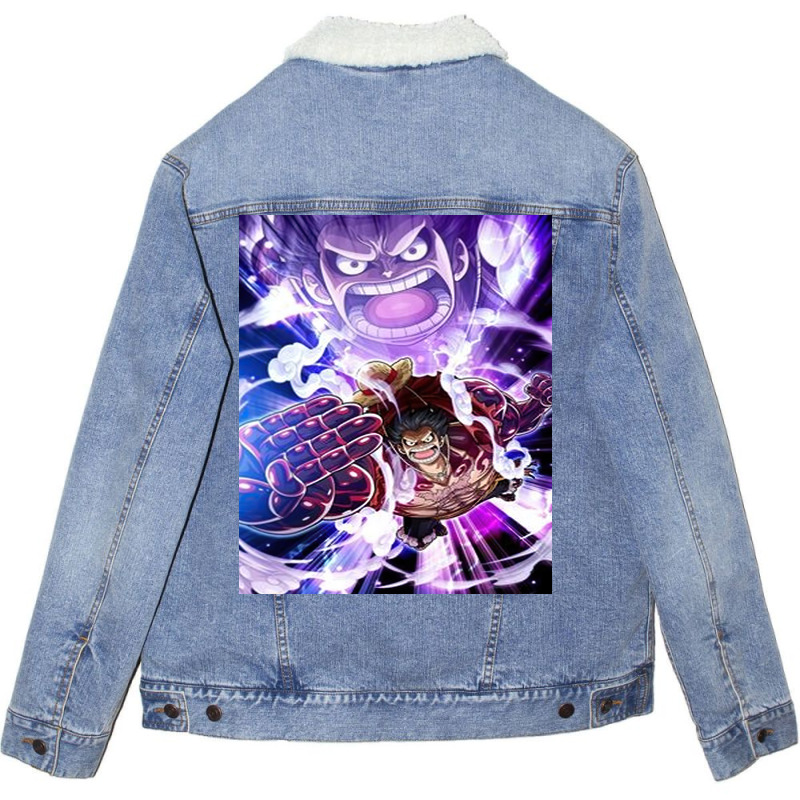 Luffy Gear Fourth Unisex Sherpa-lined Denim Jacket | Artistshot