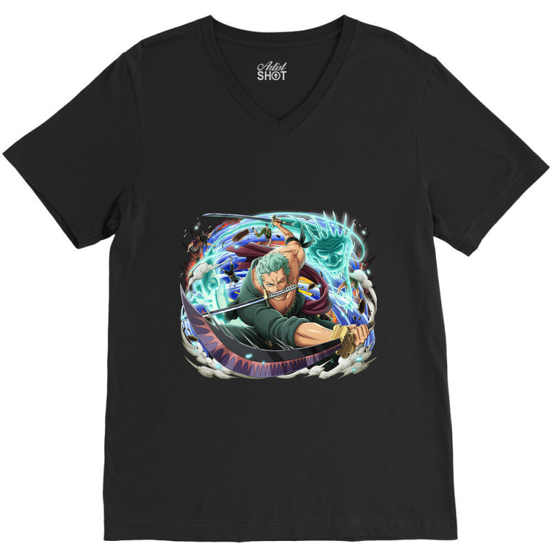 Roronoa Zoro 3 Saber V-neck Tee | Artistshot