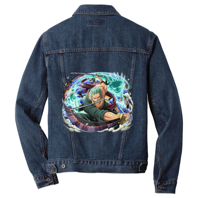 Roronoa Zoro 3 Saber Men Denim Jacket | Artistshot