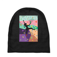 Wall Climbing Indoor Rock Climbers Action Sports Alpinism Baby Beanies | Artistshot