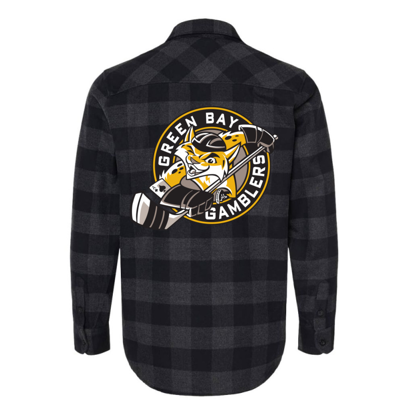 Custom Green Bay Gamblers Flannel Shirt By Kellibrimner - Artistshot