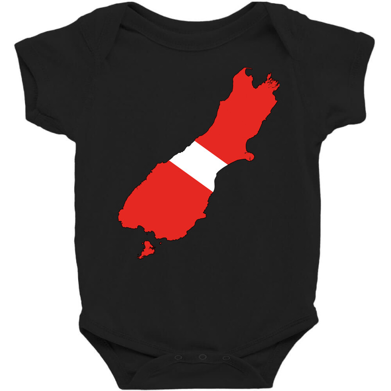 South Island Diver Down Flag Baby Bodysuit by declangreenwood | Artistshot