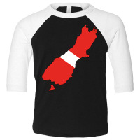 South Island Diver Down Flag Toddler 3/4 Sleeve Tee | Artistshot