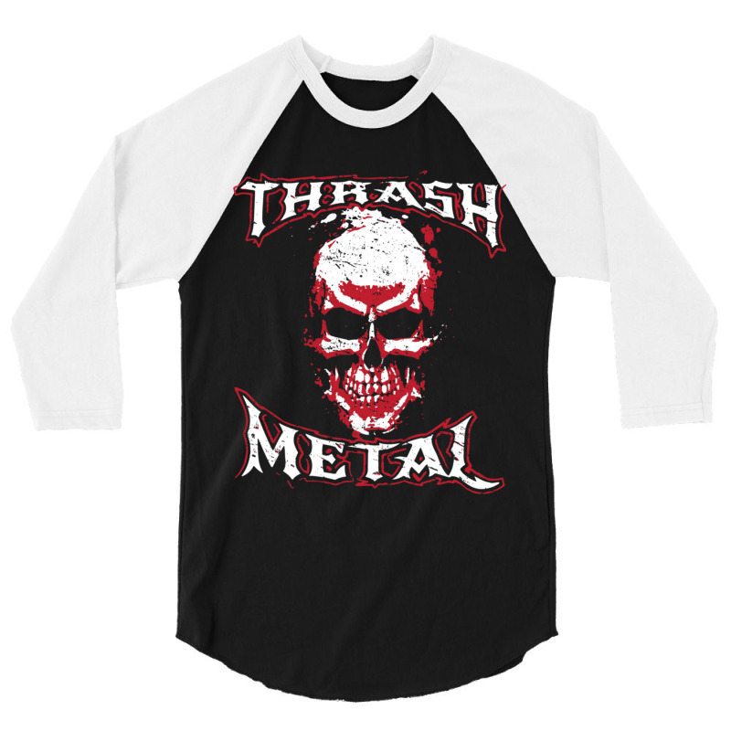 Grim Reaper Thrash Metal Product Music Heavy Metal Design 3/4 Sleeve Shirt | Artistshot