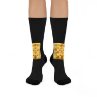 White Saltine Soda Cracker Crew Socks | Artistshot