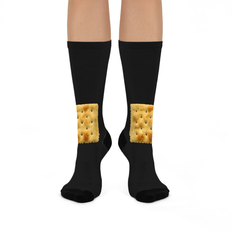 White Saltine Soda Cracker Crew Socks | Artistshot