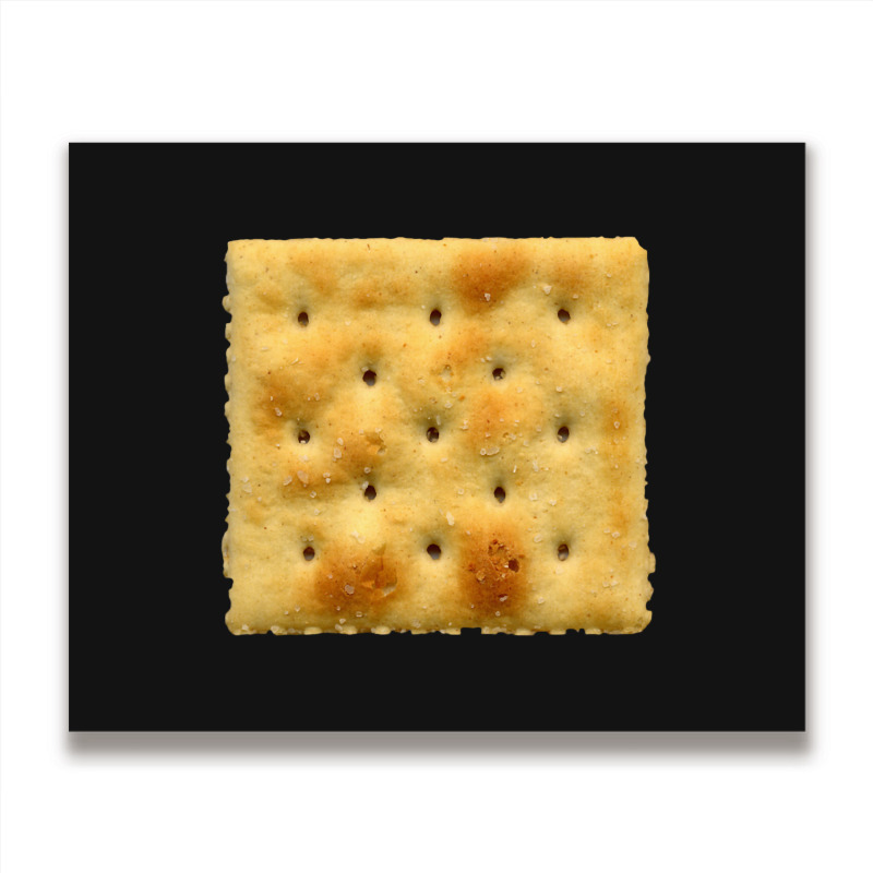 White Saltine Soda Cracker Metal Print Horizontal | Artistshot