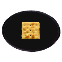 White Saltine Soda Cracker Oval Patch | Artistshot