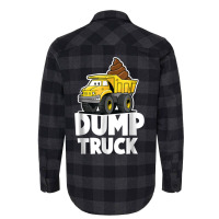 Funny Dump Truck Poop  For Boys Girls And Kids Flannel Shirt | Artistshot