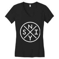 Staten Island Crossed Circle - 2.0 Women's V-neck T-shirt | Artistshot