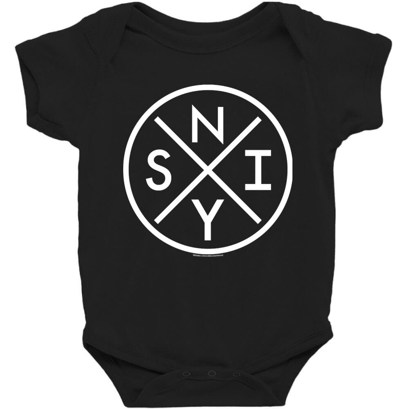 Staten Island Crossed Circle - 2.0 Baby Bodysuit by declangreenwood | Artistshot