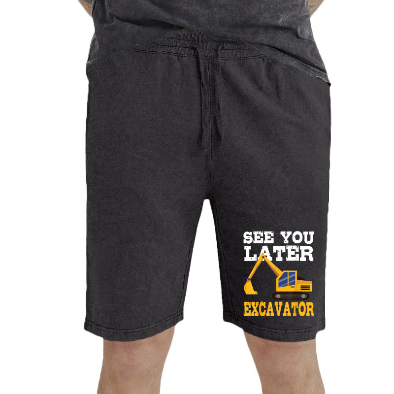 Funny Excavator  See You Later Excavator Toddler Kids Vintage Short | Artistshot