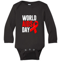 World Aids Day Long Sleeve Baby Bodysuit | Artistshot