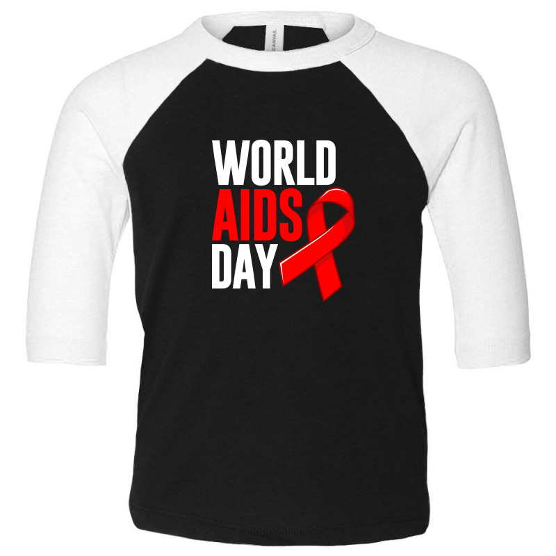 World Aids Day Toddler 3/4 Sleeve Tee by Silveria | Artistshot