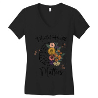 Mental Health Matters Gifts Human Brain Illness Awareness Women's V-neck T-shirt | Artistshot