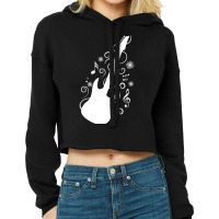 Guitar Music Rock Musical Instrument Cropped Hoodie | Artistshot