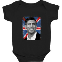 Rishi Sunak - British Prime Minister, Conservative Leader Baby Bodysuit | Artistshot