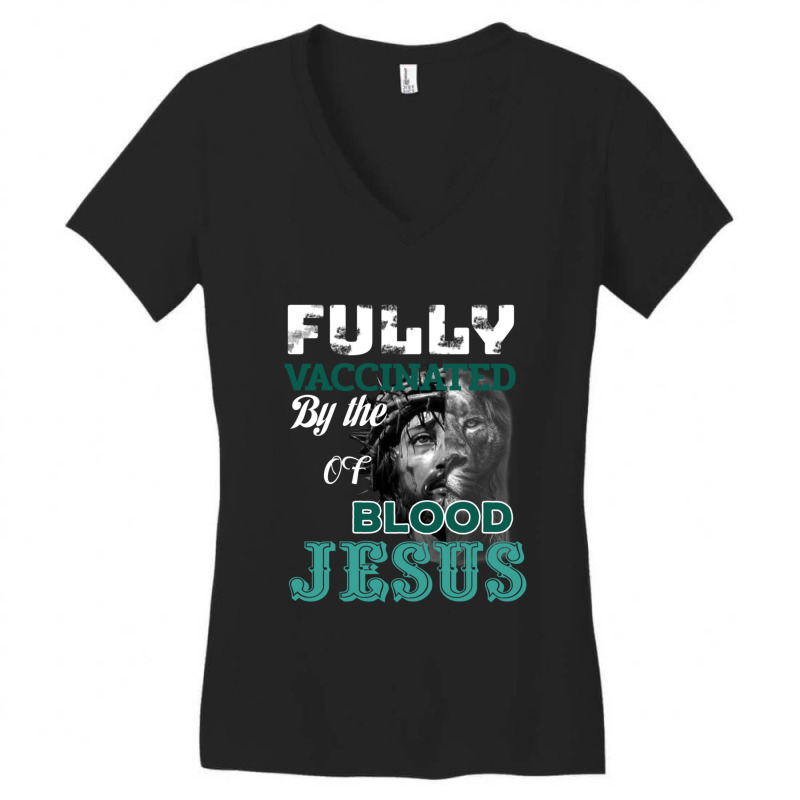 Fully Vaccinated Women's V-Neck T-Shirt by SuzanneElaineSehorn | Artistshot