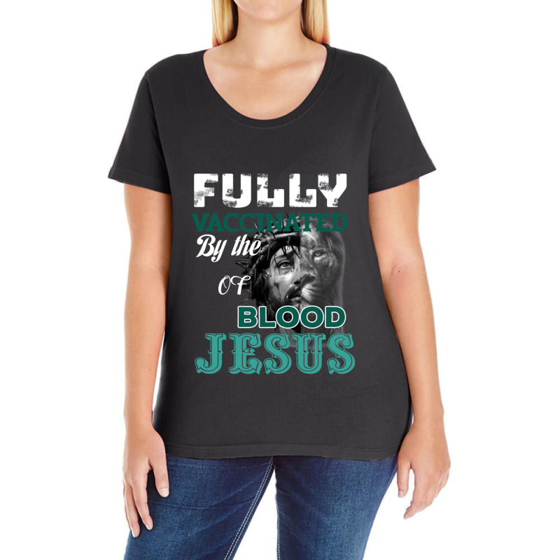 Fully Vaccinated Ladies Curvy T-Shirt by SuzanneElaineSehorn | Artistshot