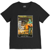 Sci Fi Robot Halloween Earth Invasion Science Fiction Space V-neck Tee | Artistshot