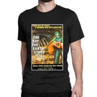 Sci Fi Robot Halloween Earth Invasion Science Fiction Space Classic T-shirt | Artistshot