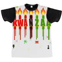 Kwanzaa Kinara Set Dripping Candles Symbols Seven Principles Pullover Graphic T-shirt | Artistshot