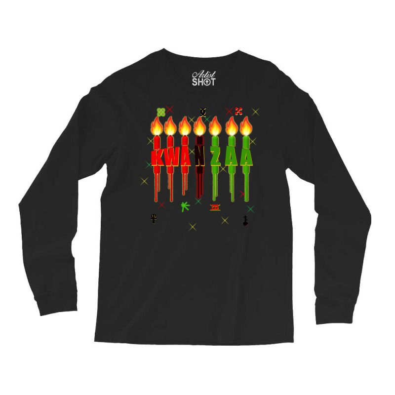 Kwanzaa Kinara Set Dripping Candles Symbols Seven Principles Pullover Long Sleeve Shirts by kadejahdomenick | Artistshot