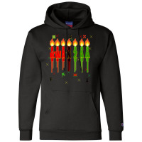 Kwanzaa Kinara Set Dripping Candles Symbols Seven Principles Pullover Champion Hoodie | Artistshot