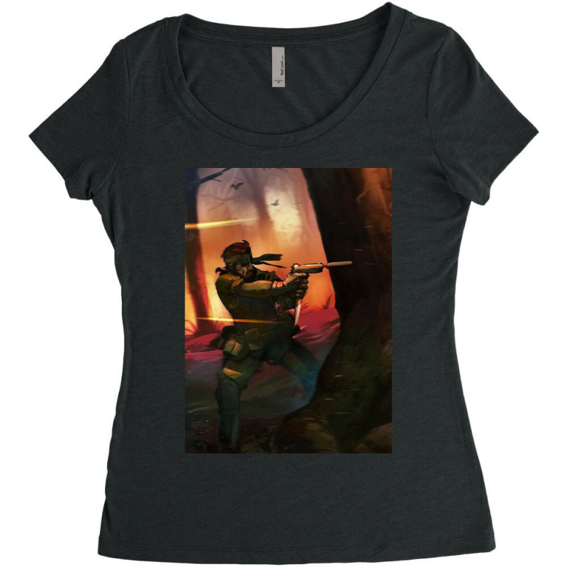 Metal Gear Solid 20 Women's Triblend Scoop T-shirt by RubenGarcia | Artistshot