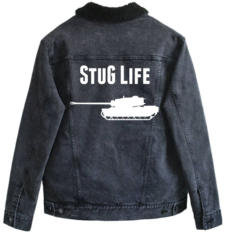 Stug Life Unisex Sherpa-Lined Denim Jacket by SabriAcar | Artistshot