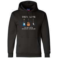 Guitar Player True Love Strings Attached Guitarist Musician Champion Hoodie | Artistshot