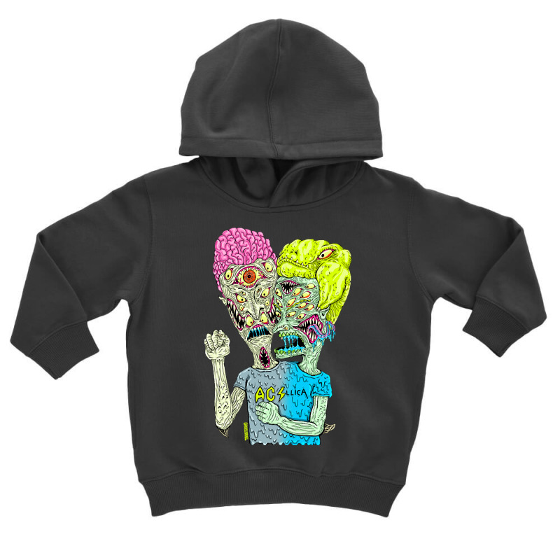 Metal Monsters Toddler Hoodie by bummercaught | Artistshot