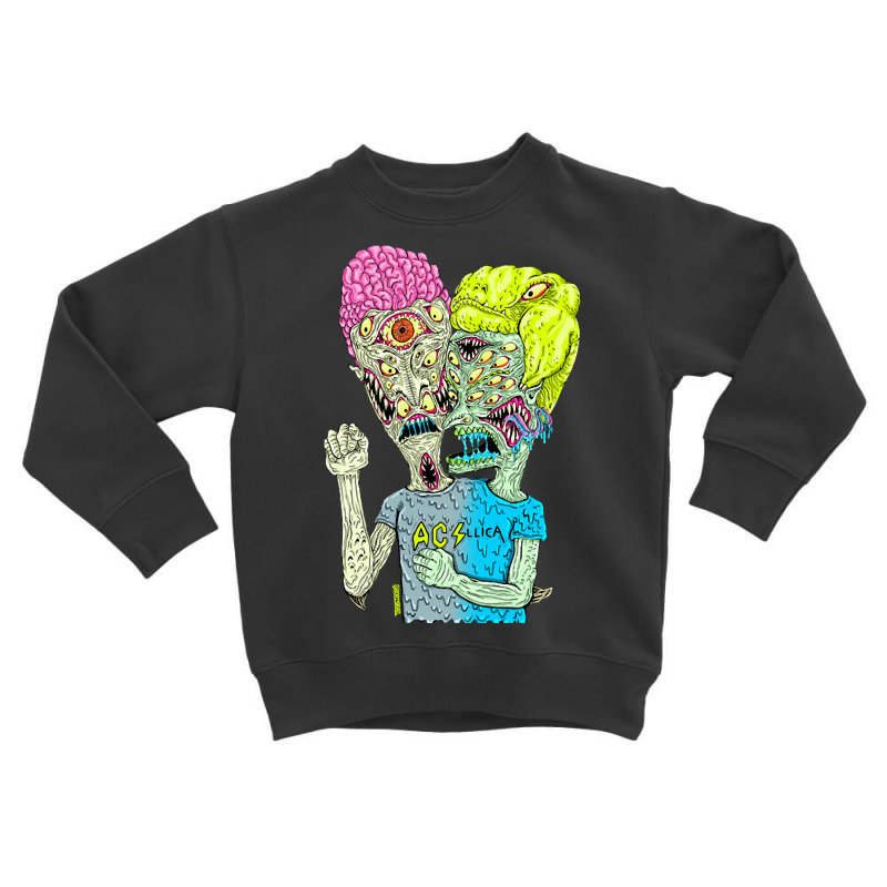 Metal Monsters Toddler Sweatshirt by bummercaught | Artistshot