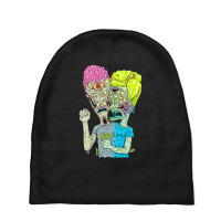 Metal Monsters Baby Beanies | Artistshot