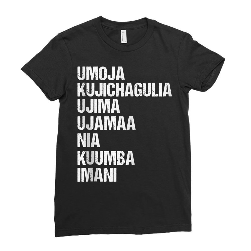 Kwanzaa Seven Principles Tank Top Ladies Fitted T-Shirt by kadejahdomenick | Artistshot