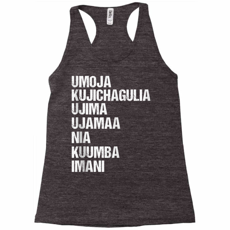 Kwanzaa Seven Principles Tank Top Racerback Tank by kadejahdomenick | Artistshot