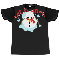 Let It Snow Winter Christmas Winter Snowman Graphic T-shirt | Artistshot